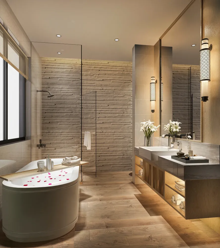 Salle de bain calme