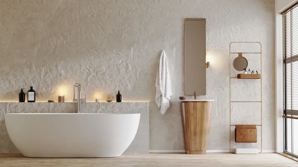 Salle de bain blanche